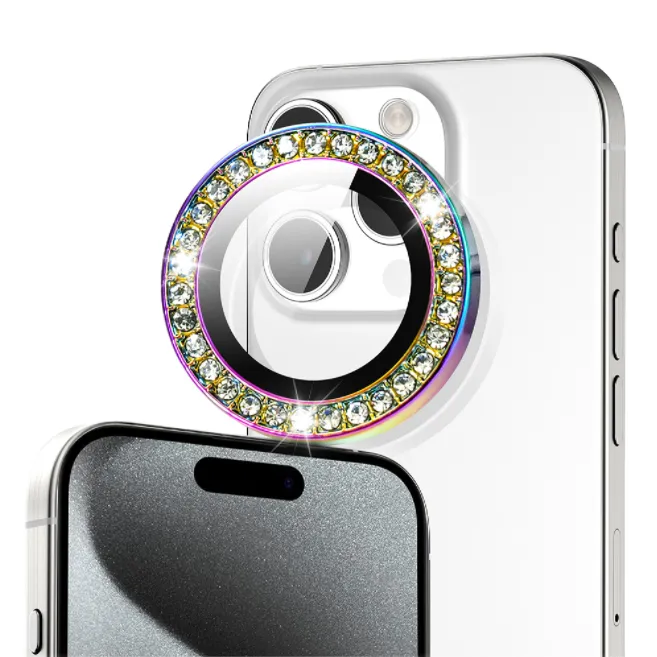 حلقة كاميرا خلفية من الكريستال ,Crystal Rear Camera Ring