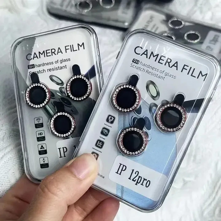 حلقة كاميرا خلفية من الكريستال ,Crystal Rear Camera Ring
