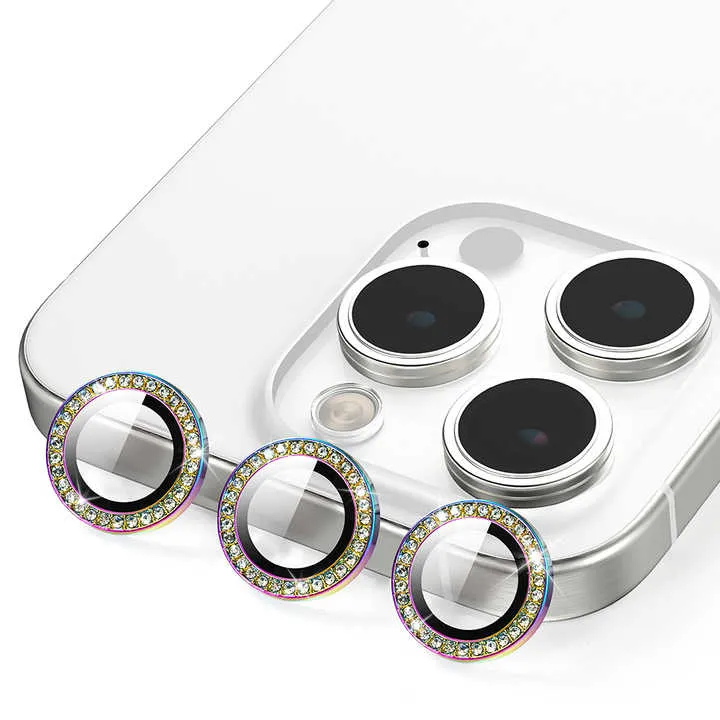 حلقة كاميرا خلفية من الكريستال ,Crystal Rear Camera Ring