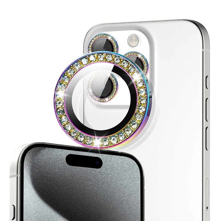 حلقة كاميرا خلفية من الكريستال ,Crystal Rear Camera Ring