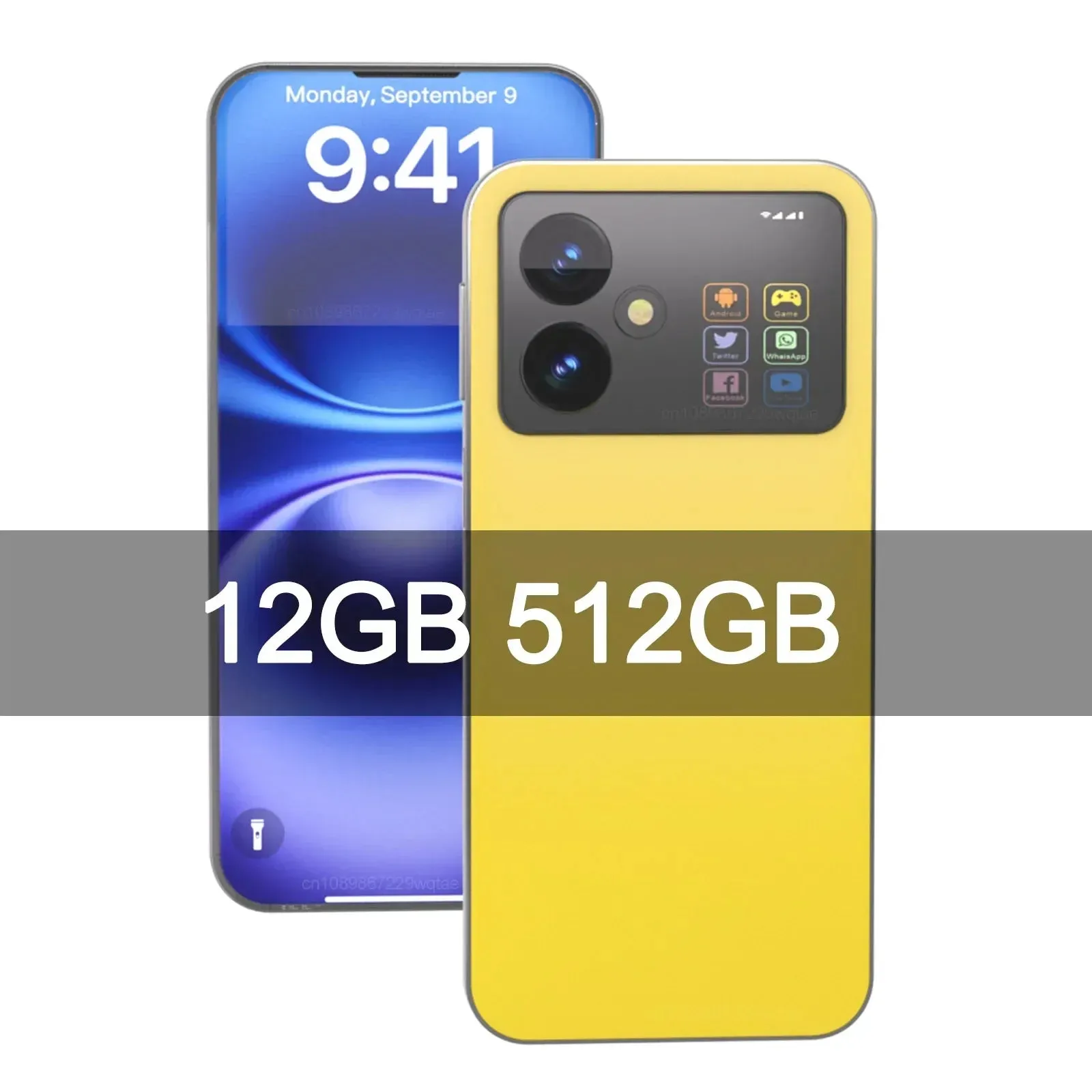 1-Original X8 Pro Smartphone 7.3inch Global Version 16G 1TB Snapdragon 8 gen3 Android14 50 108MP 4G/5G Cellphone Mobile Phone NFC