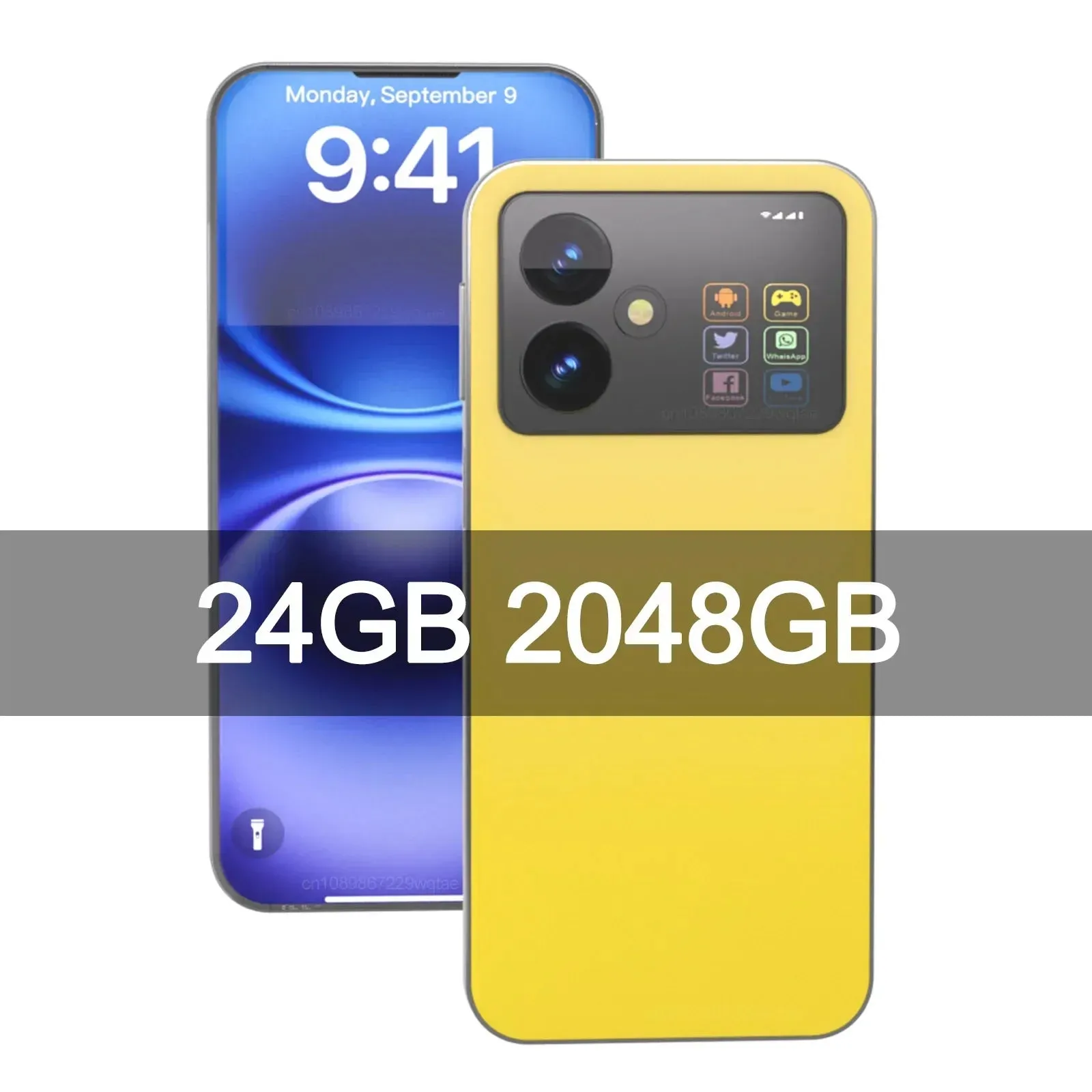 1-Original X8 Pro Smartphone 7.3inch Global Version 16G 1TB Snapdragon 8 gen3 Android14 50 108MP 4G/5G Cellphone Mobile Phone NFC