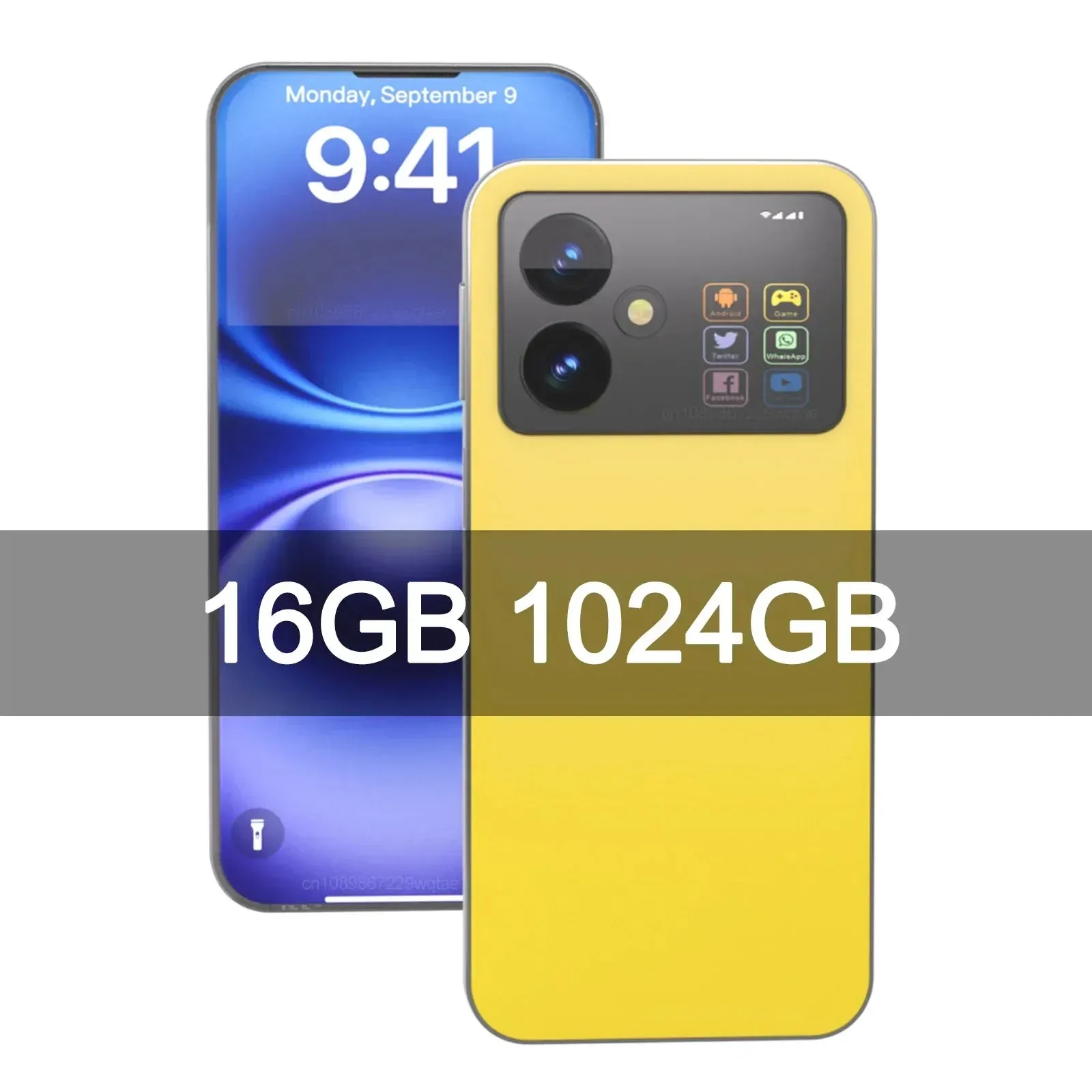 1-Original X8 Pro Smartphone 7.3inch Global Version 16G 1TB Snapdragon 8 gen3 Android14 50 108MP 4G/5G Cellphone Mobile Phone NFC