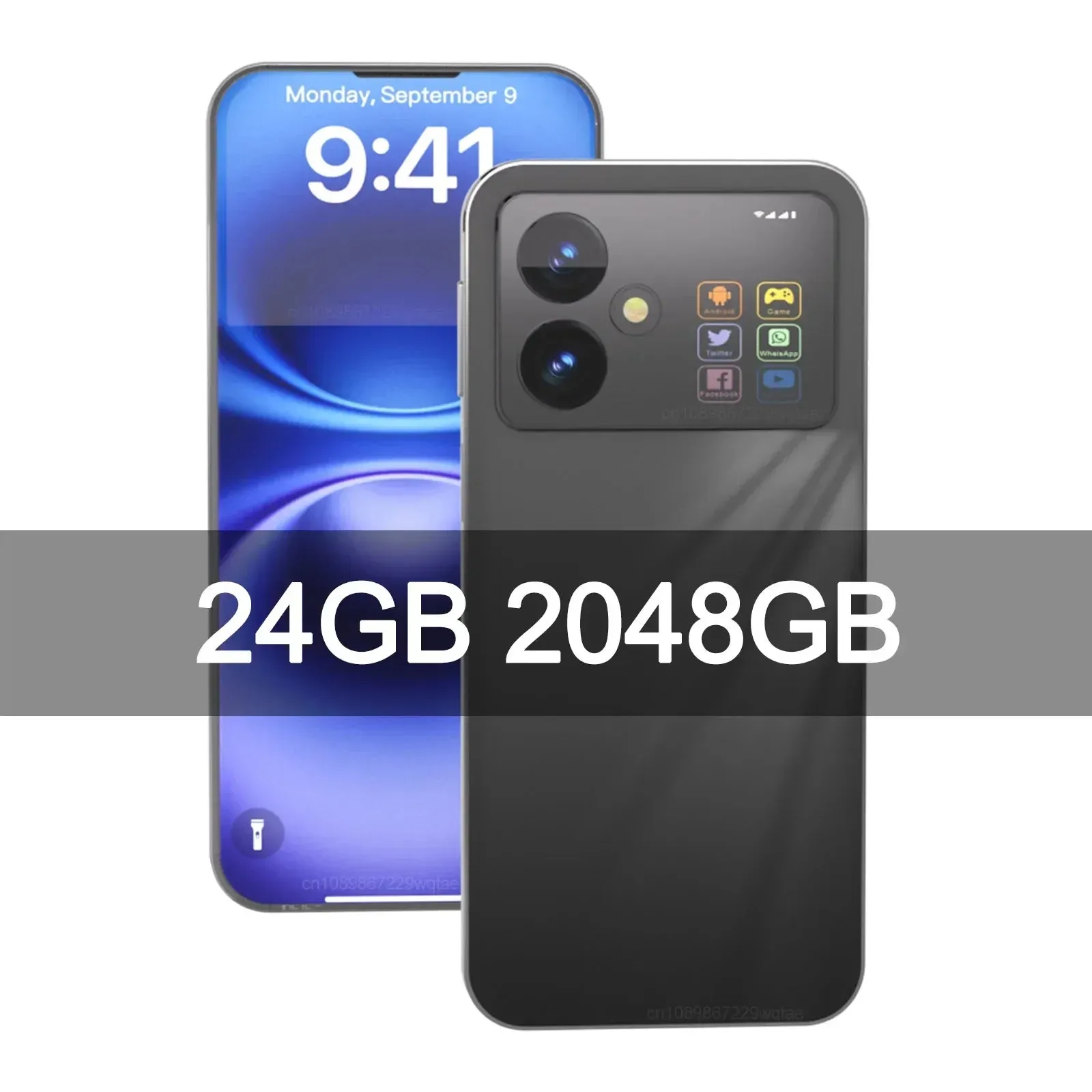 1-Original X8 Pro Smartphone 7.3inch Global Version 16G 1TB Snapdragon 8 gen3 Android14 50 108MP 4G/5G Cellphone Mobile Phone NFC