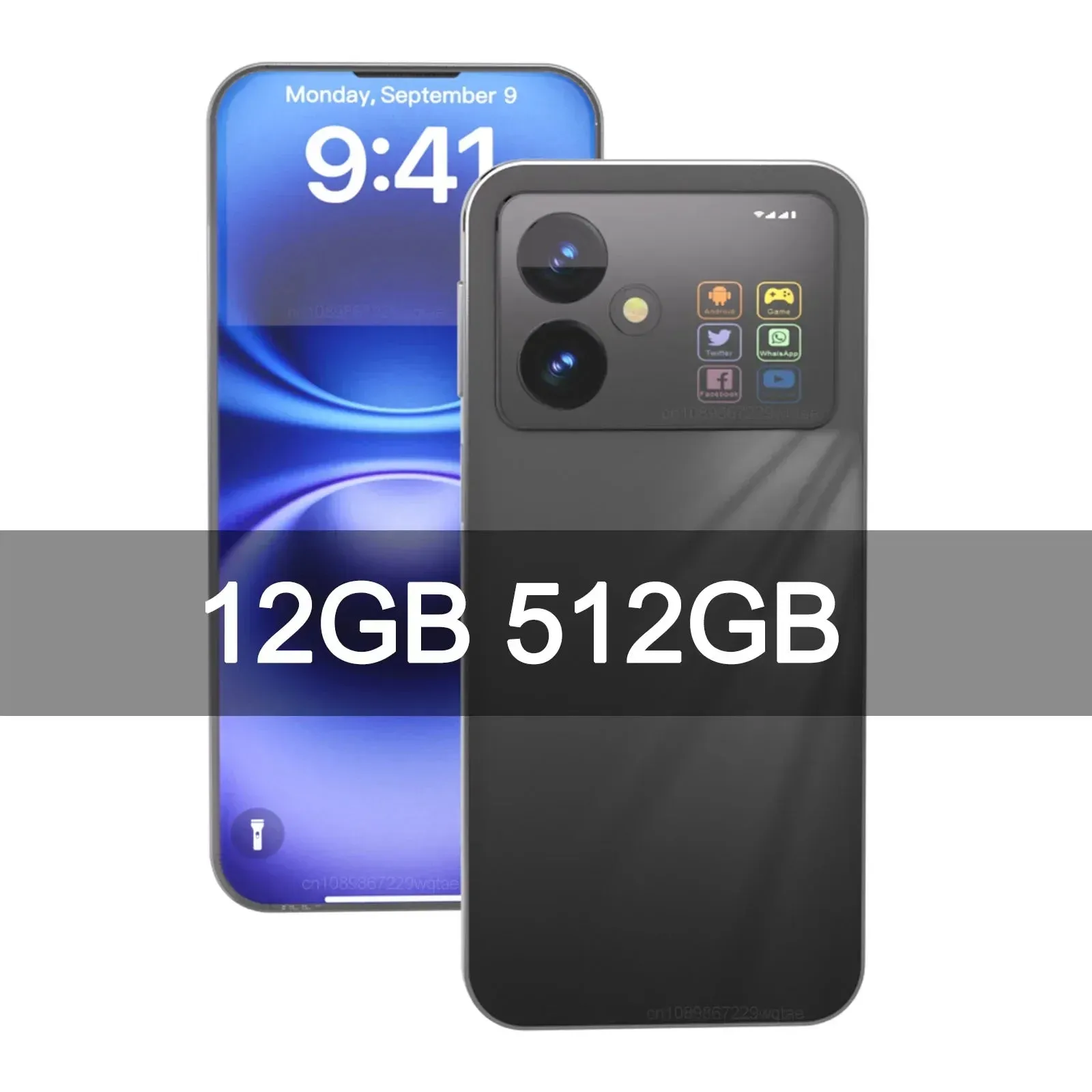 1-Original X8 Pro Smartphone 7.3inch Global Version 16G 1TB Snapdragon 8 gen3 Android14 50 108MP 4G/5G Cellphone Mobile Phone NFC