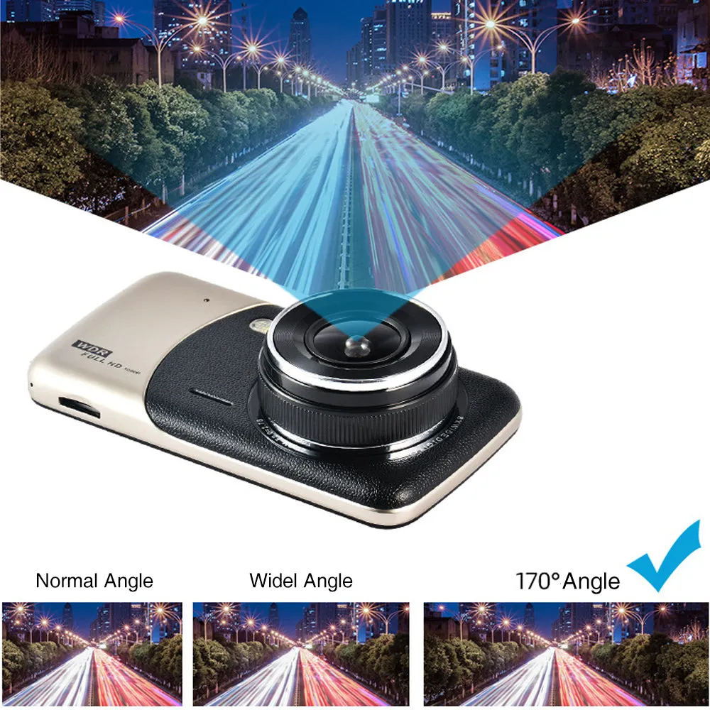1080P Car Dash Camera | Dual Front and Rear Video DVR Recorder | Night Vision Kit