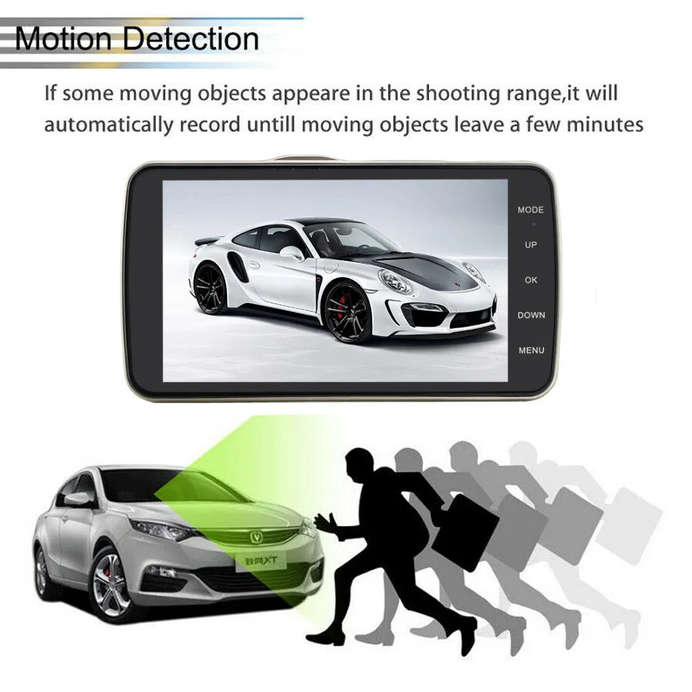 1080P Car Dash Camera | Dual Front and Rear Video DVR Recorder | Night Vision Kit