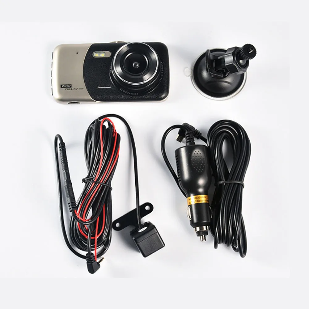 1080P Car Dash Camera | Dual Front and Rear Video DVR Recorder | Night Vision Kit
