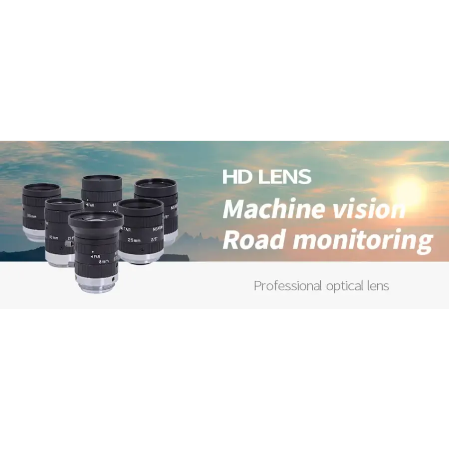 10MP 8mm-50mm Manual C-mount F2.8-16 2/3" FA Prime Lens