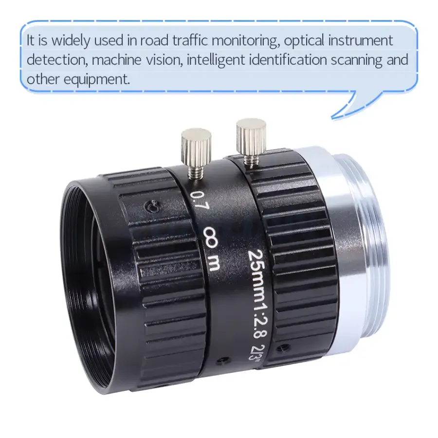 10MP 8mm-50mm Manual C-mount F2.8-16 2/3" FA Prime Lens