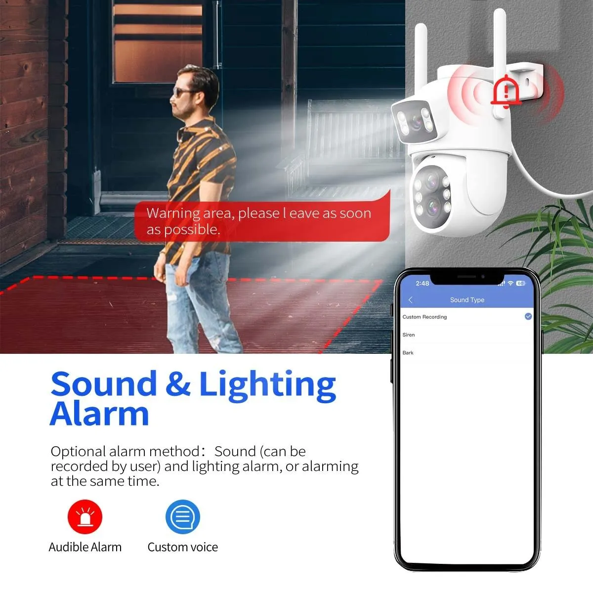10X Optical Zoom Wifi Camera | Motion Detection
