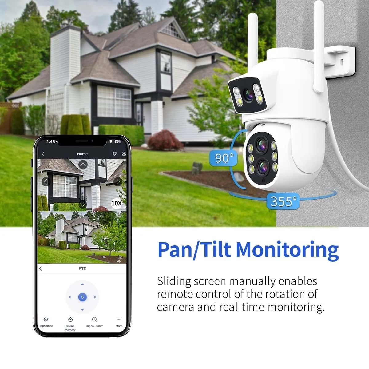 10X Optical Zoom Wifi Camera | Motion Detection