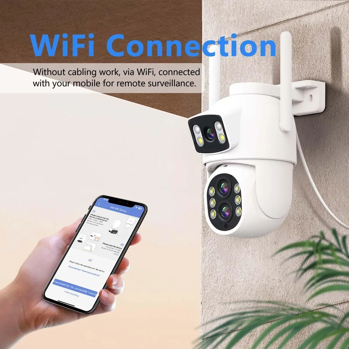10X Optical Zoom Wifi Camera | Motion Detection