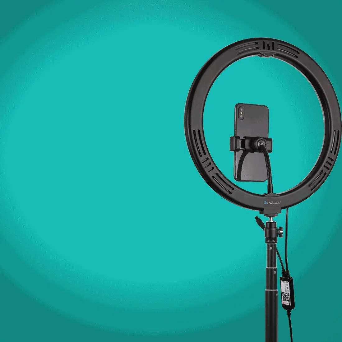 11.8" RGBW LED Ring Light Kit with Mount & Remote