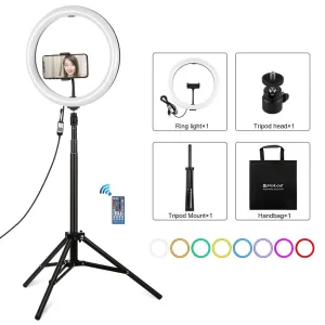 11.8" RGBW LED Ring Light Kit with Mount & Remote