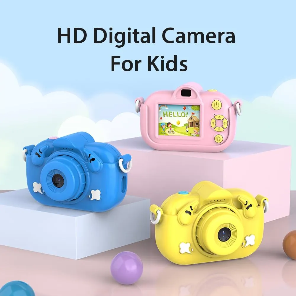 2.0-Inch 4X Zoom HD Digital Camera | For Kids | Blue | Blue   32GB