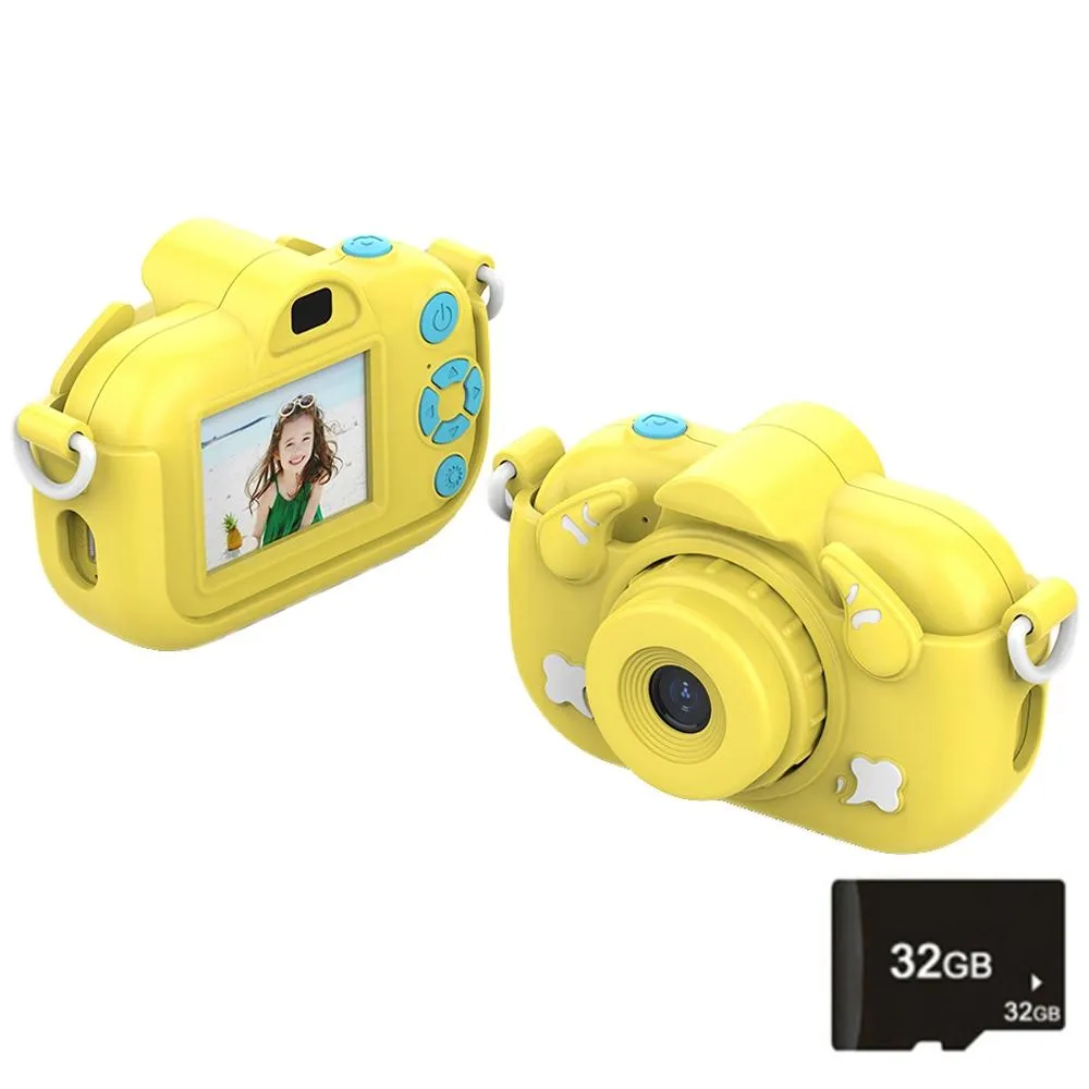 2.0-Inch 4X Zoom HD Digital Camera | For Kids | Blue | Blue   32GB