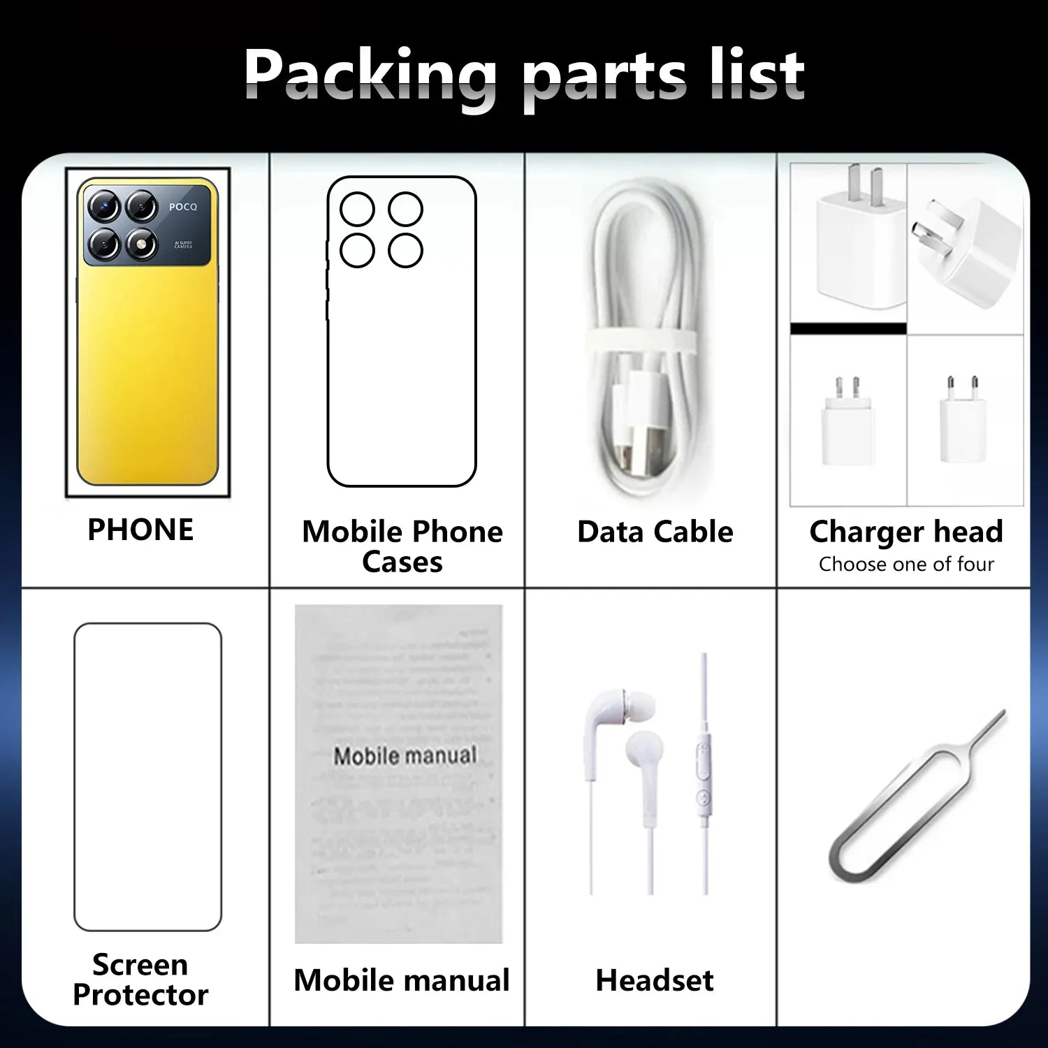 2024 NEW Cell Phone X6 Pro 7.3 HD Screen SmartPhone 16G 1T 5G Dual Sim Celulares Android Unlocked 108MP 7800mAh Mobile Phone