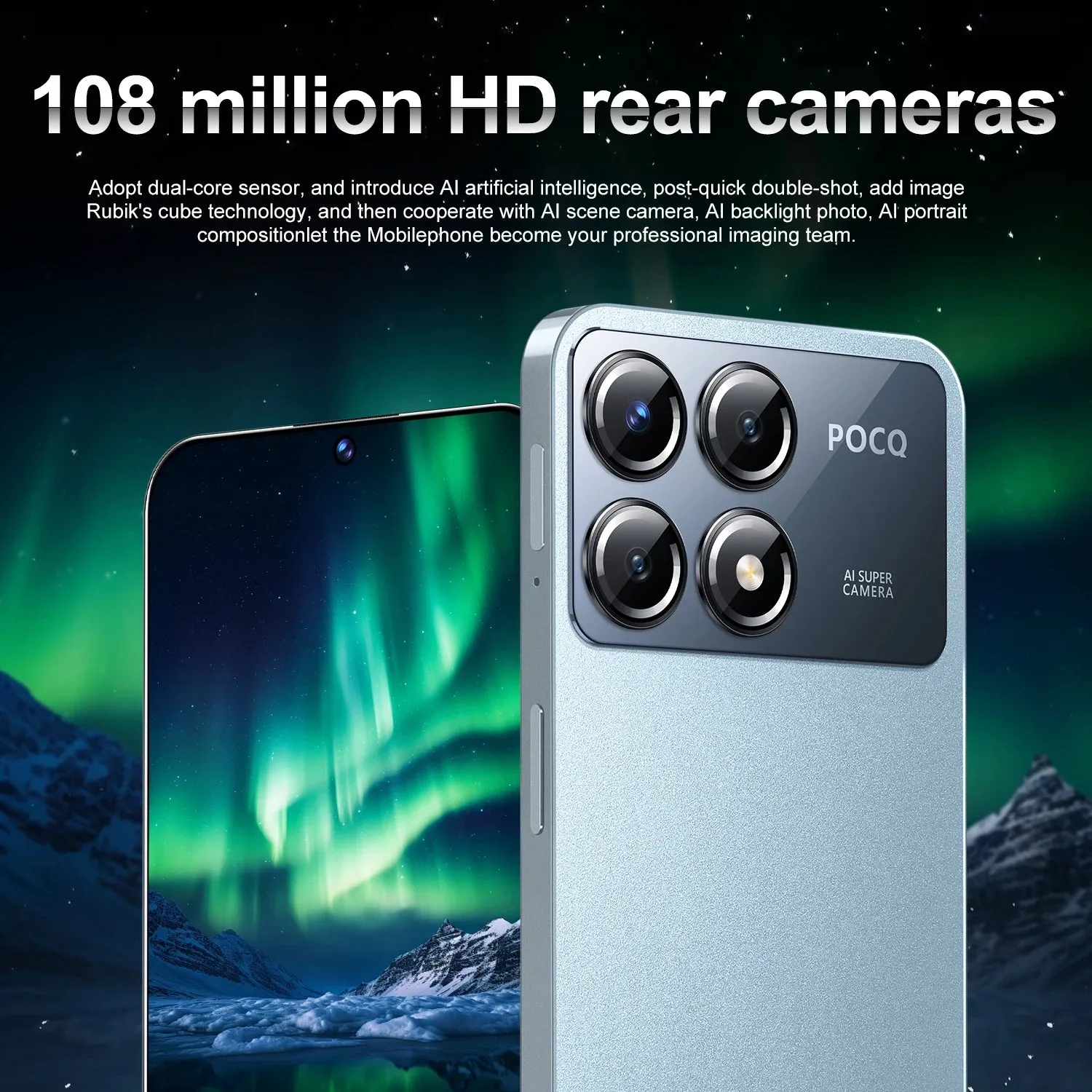 2024 NEW Cell Phone X6 Pro 7.3 HD Screen SmartPhone 16G 1T 5G Dual Sim Celulares Android Unlocked 108MP 7800mAh Mobile Phone