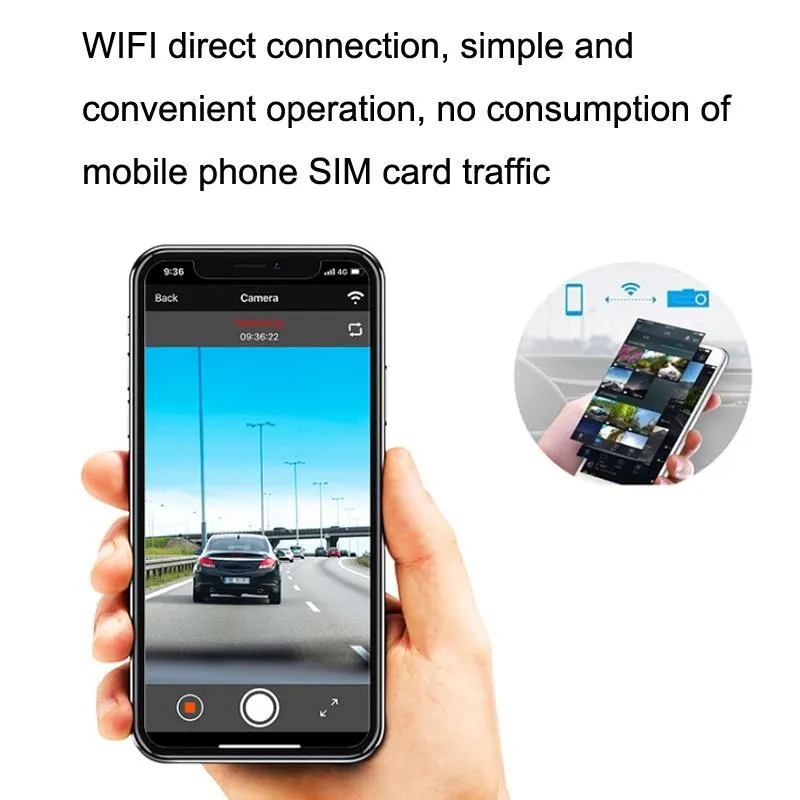 3 IPS Screen HD Driving Recorder with Wi-Fi & TS Stream