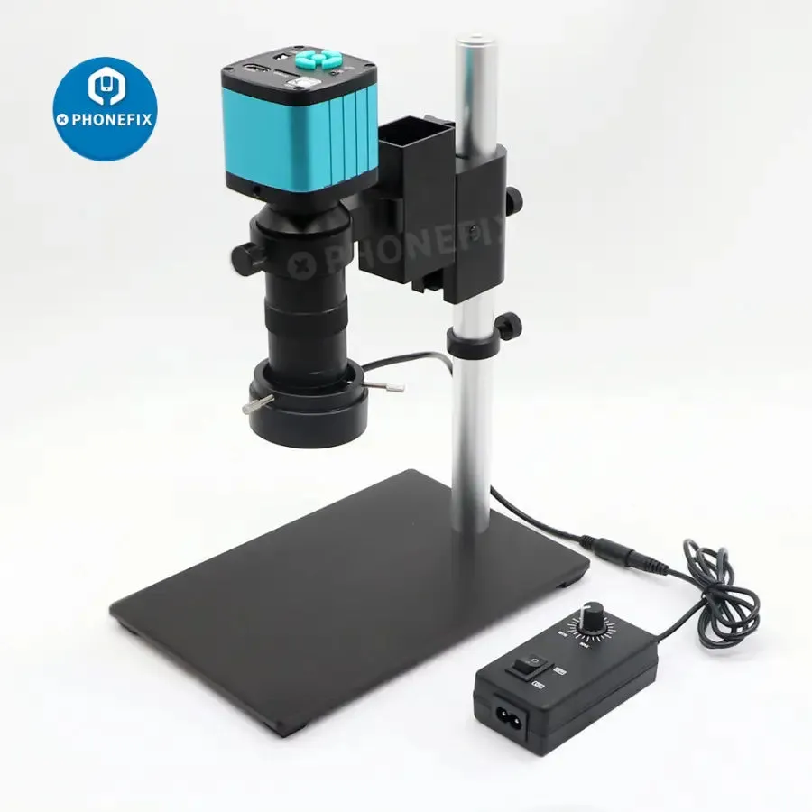 48MP 4K HDMI USB Microscope Camera 180X 130X C-Mount Lens