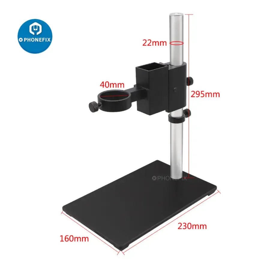 48MP 4K HDMI USB Microscope Camera 180X 130X C-Mount Lens