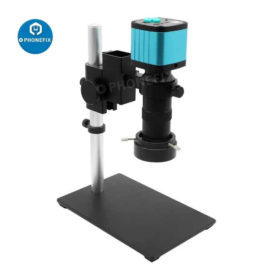 48MP 4K HDMI USB Microscope Camera 180X 130X C-Mount Lens