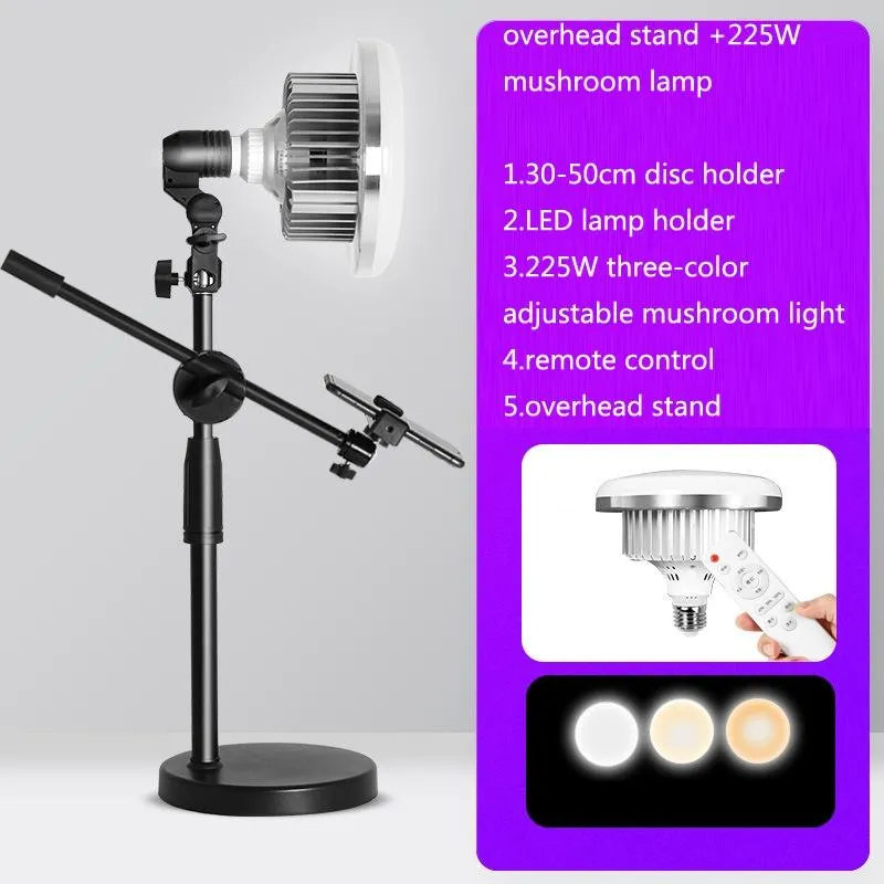 500W Mushroom Lamp & Stand for Mobile Phone Photography