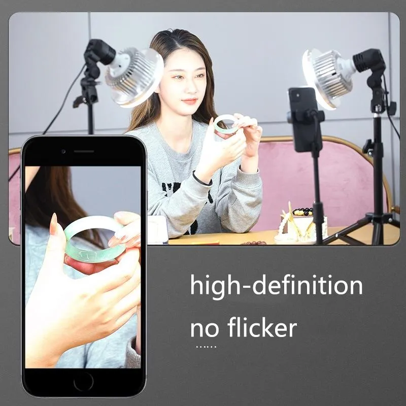 500W Mushroom Lamp & Stand for Mobile Phone Photography