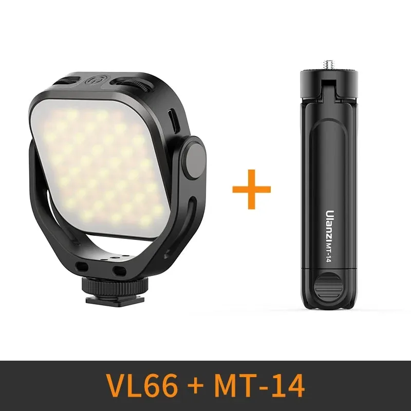 Adjustable Bi-Color LED Video Light with 360° Rotation Bracket - Rechargeable & Portable Fill Light for DSLR, SLR & Mobile