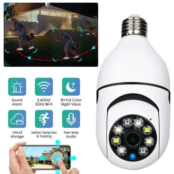 Bulbcam - Wi-fi camera shaped as light bulb