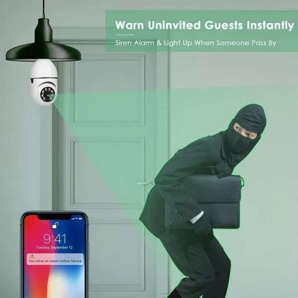 Bulbcam - Wi-fi camera shaped as light bulb