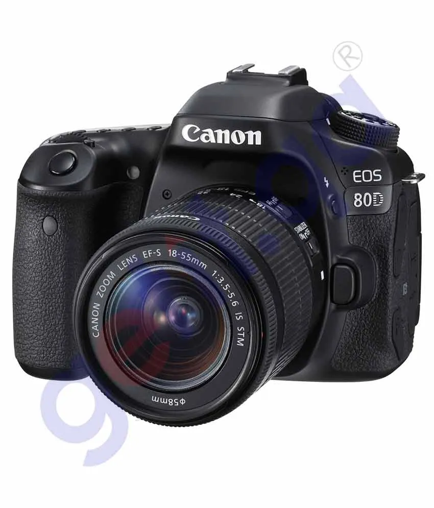 CANON EOS 80D DSLR CAMERA WITH 18-55MM LENS