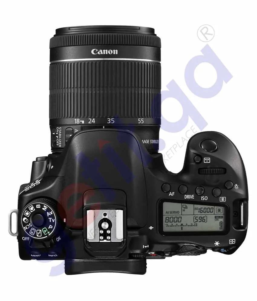 CANON EOS 80D DSLR CAMERA WITH 18-55MM LENS