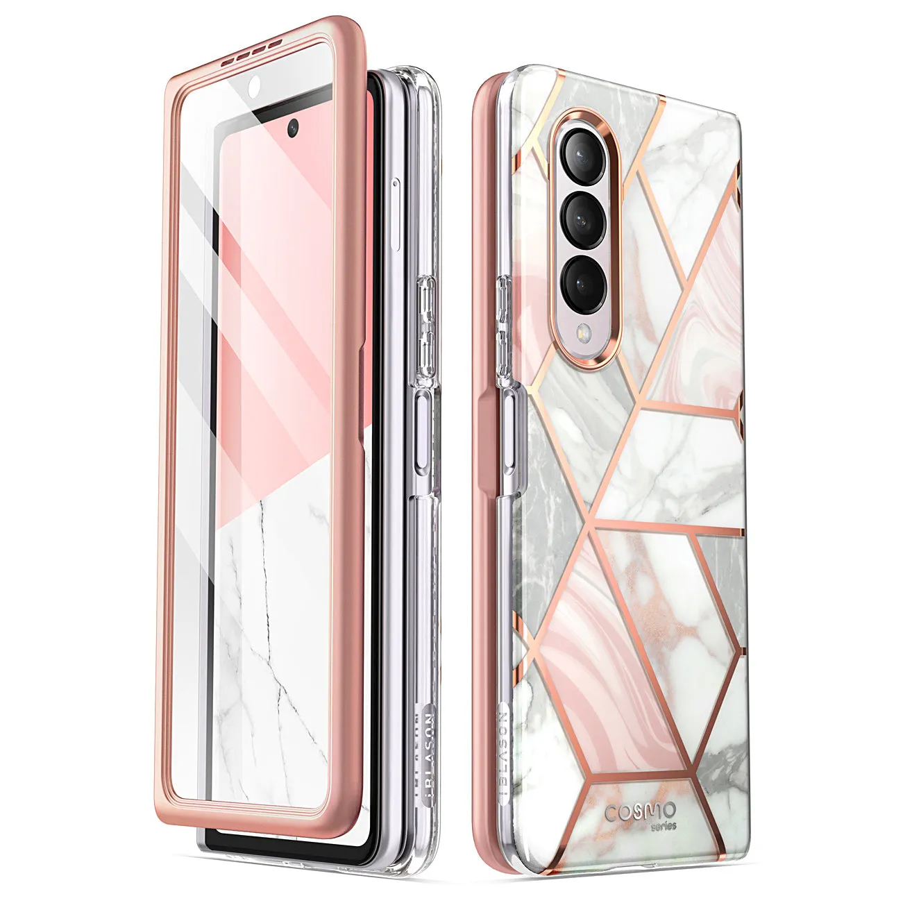 Galaxy Z Fold3 Cosmo - Marble Pink
