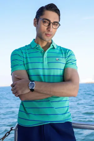 Light Green Yarn Dyed Polo