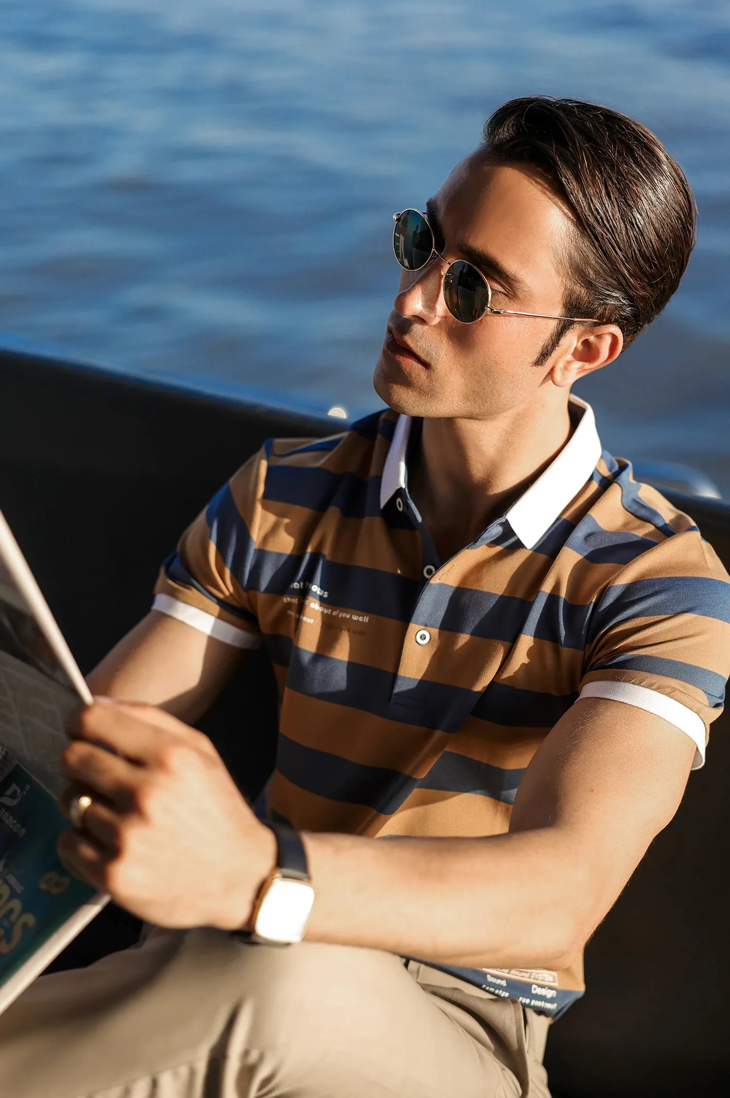 Mustard Yarn Dyed Polo